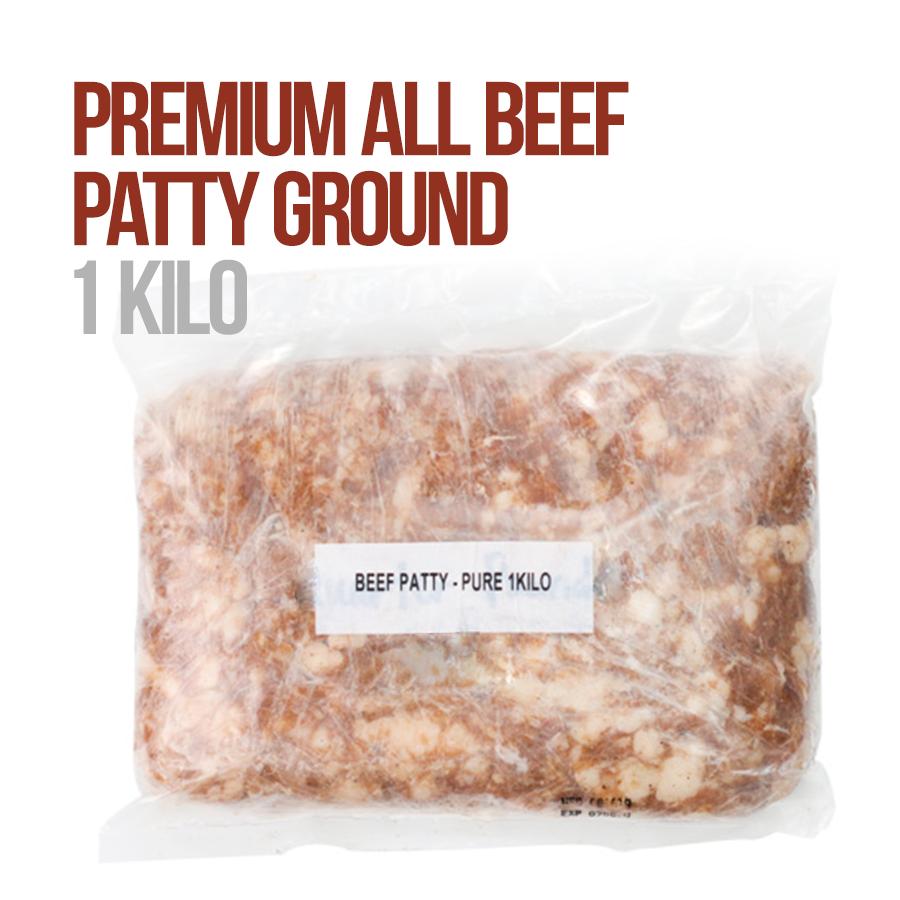 Premium All Beef Patty Ground 1 kg